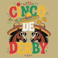 Cinco De Derby Funny Derby De Mayo Taco Horse Racing Cooling Performance Crew T-Shirt