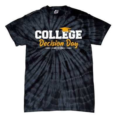 College Decision Day College Reveal Party Acceptance Student Tie-Dye T-Shirt