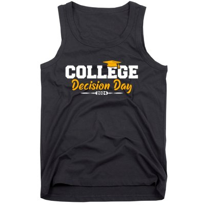 College Decision Day College Reveal Party Acceptance Student Tank Top