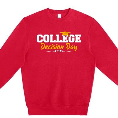 College Decision Day College Reveal Party Acceptance Student Premium Crewneck Sweatshirt