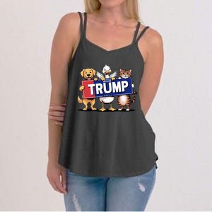 Cat Duck Dog Pets For Trump Women's Strappy Tank