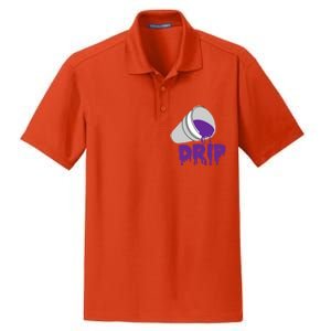 Codeine Dream Drip Purple Hip Hop Rap Social Media Cute Gift Dry Zone Grid Polo