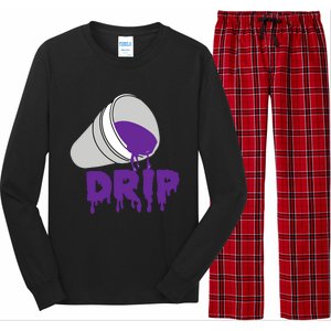 Codeine Dream Drip Purple Hip Hop Rap Social Media Cute Gift Long Sleeve Pajama Set