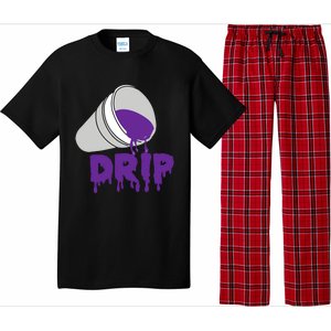 Codeine Dream Drip Purple Hip Hop Rap Social Media Cute Gift Pajama Set