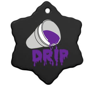 Codeine Dream Drip Purple Hip Hop Rap Social Media Cute Gift Ceramic Star Ornament