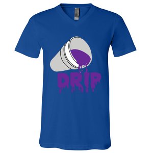 Codeine Dream Drip Purple Hip Hop Rap Social Media Cute Gift V-Neck T-Shirt