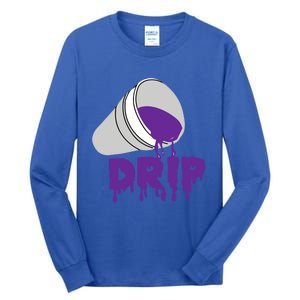 Codeine Dream Drip Purple Hip Hop Rap Social Media Cute Gift Tall Long Sleeve T-Shirt