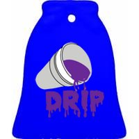 Codeine Dream Drip Purple Hip Hop Rap Social Media Cute Gift Ceramic Bell Ornament