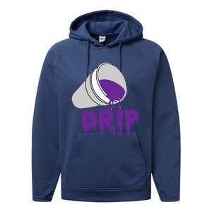 Codeine Dream Drip Purple Hip Hop Rap Social Media Cute Gift Performance Fleece Hoodie