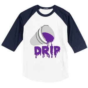 Codeine Dream Drip Purple Hip Hop Rap Social Media Cute Gift Baseball Sleeve Shirt