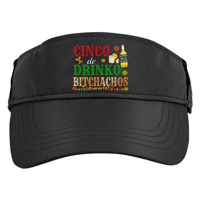 Cinco De Drinko Bitchachos Drinking Adult Drive Performance Visor