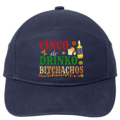 Cinco De Drinko Bitchachos Drinking 7-Panel Snapback Hat