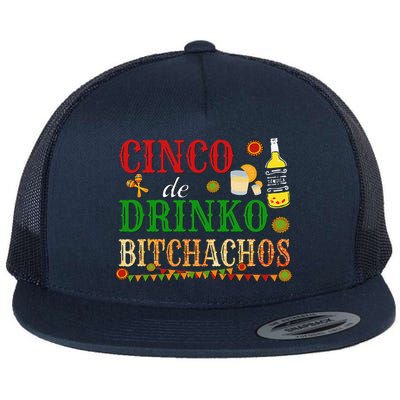 Cinco De Drinko Bitchachos Drinking Flatbill Hat