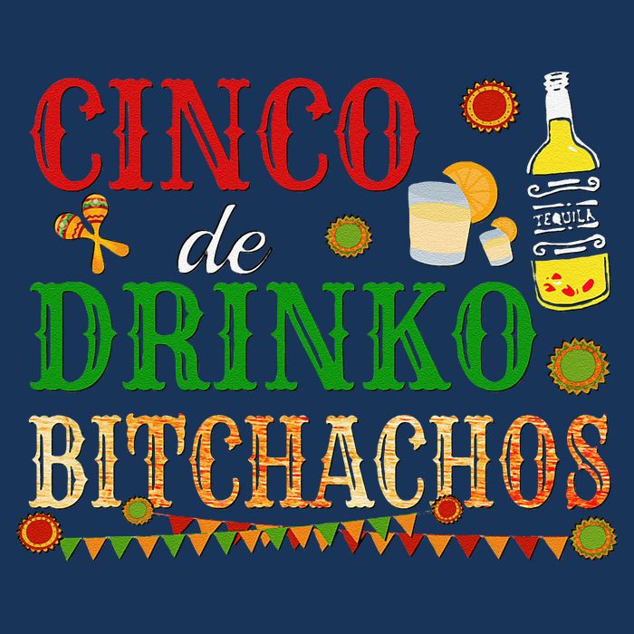 Cinco De Drinko Bitchachos Drinking Mesh Reversible Basketball Jersey Tank