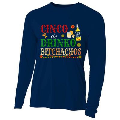Cinco De Drinko Bitchachos Drinking Cooling Performance Long Sleeve Crew