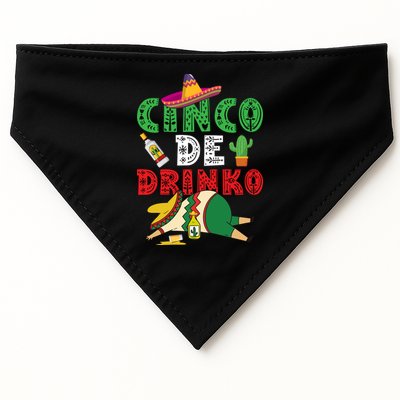 CINCO DE DRINKO Funny CINCO DE MAYO USA-Made Doggie Bandana