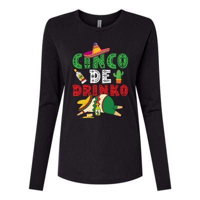 CINCO DE DRINKO Funny CINCO DE MAYO Womens Cotton Relaxed Long Sleeve T-Shirt