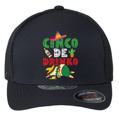 CINCO DE DRINKO Funny CINCO DE MAYO Flexfit Unipanel Trucker Cap