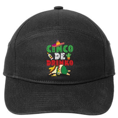 CINCO DE DRINKO Funny CINCO DE MAYO 7-Panel Snapback Hat