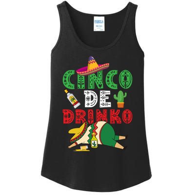 CINCO DE DRINKO Funny CINCO DE MAYO Ladies Essential Tank