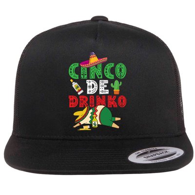 CINCO DE DRINKO Funny CINCO DE MAYO Flatbill Hat