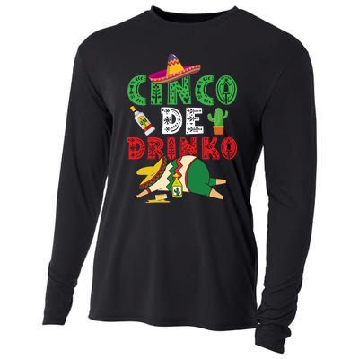 CINCO DE DRINKO Funny CINCO DE MAYO Cooling Performance Long Sleeve Crew