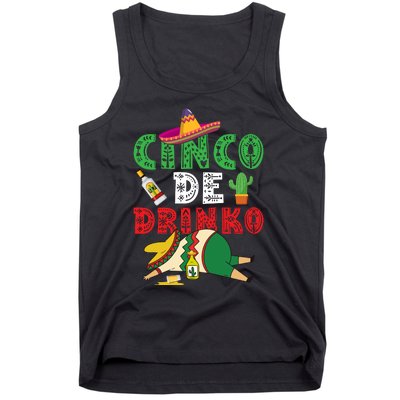 CINCO DE DRINKO Funny CINCO DE MAYO Tank Top