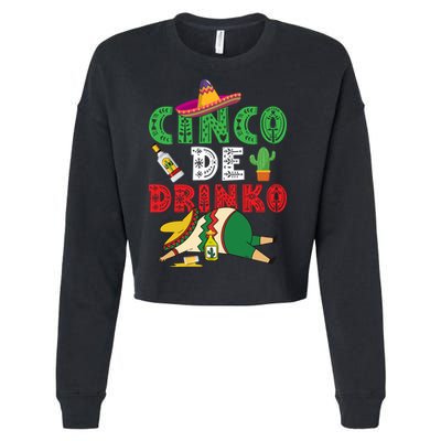 CINCO DE DRINKO Funny CINCO DE MAYO Cropped Pullover Crew