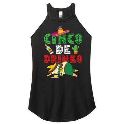 CINCO DE DRINKO Funny CINCO DE MAYO Women’s Perfect Tri Rocker Tank