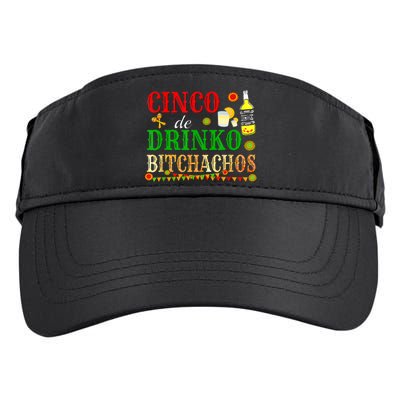 Cinco De Drinko Bitchachos M.ens Womens Drinking Adult Drive Performance Visor