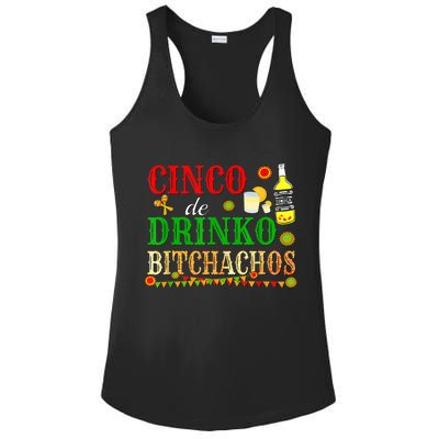 Cinco De Drinko Bitchachos M.ens Womens Drinking Ladies PosiCharge Competitor Racerback Tank