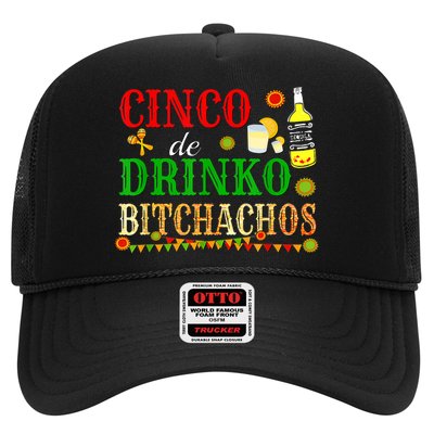 Cinco De Drinko Bitchachos M.ens Womens Drinking Trucker Hat