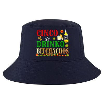 Cinco De Drinko Bitchachos M.ens Womens Drinking Cool Comfort Performance Bucket Hat