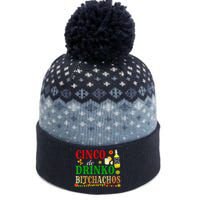 Cinco De Drinko Bitchachos M.ens Womens Drinking The Baniff Cuffed Pom Beanie