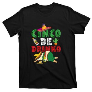 Cinco De Drinko Funny Mexican Drinking Gift Idea T-Shirt