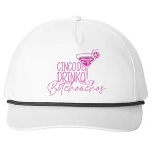 Cinco De Drinko Bitchachos Funny Cinco De Mayo Drinking Snapback Five-Panel Rope Hat