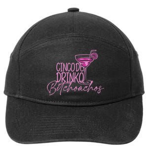 Cinco De Drinko Bitchachos Funny Cinco De Mayo Drinking 7-Panel Snapback Hat