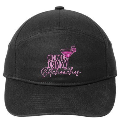Cinco De Drinko Bitchachos Funny Cinco De Mayo Drinking 7-Panel Snapback Hat