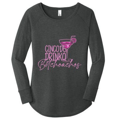 Cinco De Drinko Bitchachos Funny Cinco De Mayo Drinking Women's Perfect Tri Tunic Long Sleeve Shirt