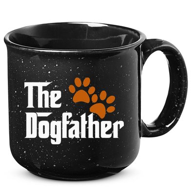 Cool Dog Dad Dog Father The DogFather 15oz Campfire Ceramic Mug