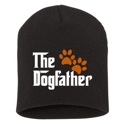 Cool Dog Dad Dog Father The DogFather Short Acrylic Beanie