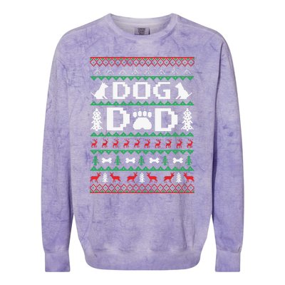 Christmas Dog Dad Shirts For Ugly Xmas Sweater Gifts Dogs Colorblast Crewneck Sweatshirt