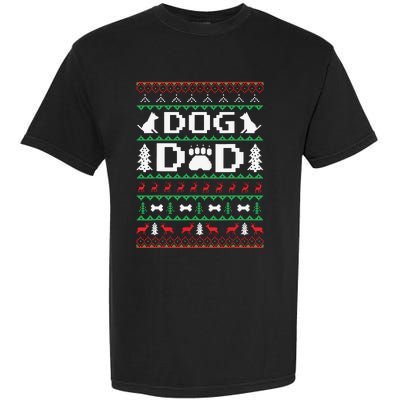 Christmas Dog Dad Shirts For Ugly Xmas Sweater Gifts Dogs Garment-Dyed Heavyweight T-Shirt