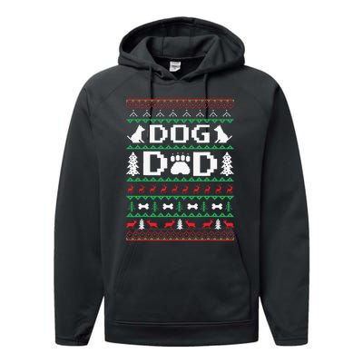 Christmas Dog Dad Shirts For Ugly Xmas Sweater Gifts Dogs Performance Fleece Hoodie