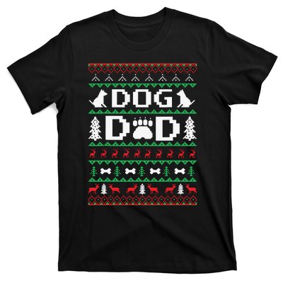 Christmas Dog Dad Shirts For Ugly Xmas Sweater Gifts Dogs T-Shirt