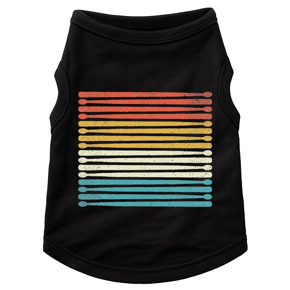 Colorful Drumsticks Drummer Band Percussionist Doggie Tank
