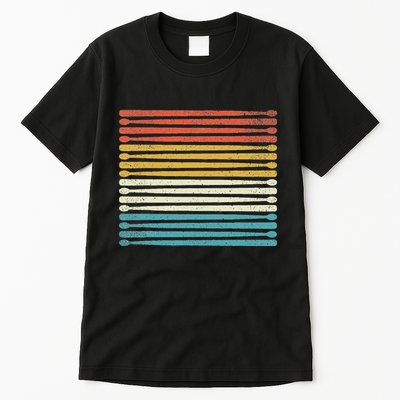 Colorful Drumsticks Drummer Band Percussionist Tall T-Shirt