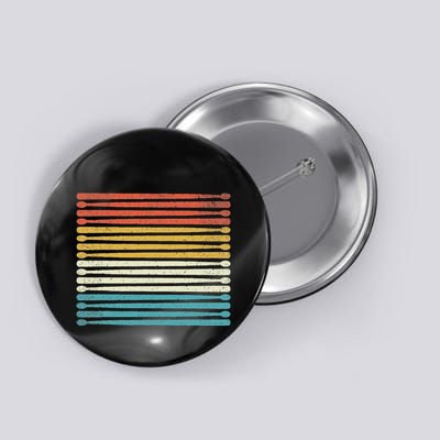 Colorful Drumsticks Drummer Band Percussionist Button