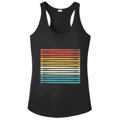 Colorful Drumsticks Drummer Band Percussionist Ladies PosiCharge Competitor Racerback Tank