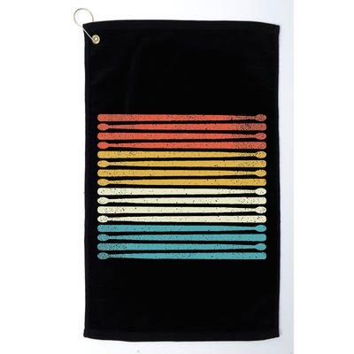 Colorful Drumsticks Drummer Band Percussionist Golf Towel